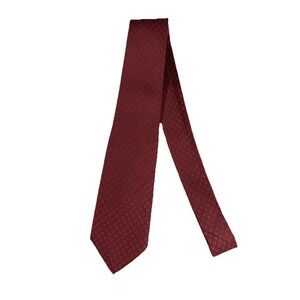 Classic Vintage Brooks Brothers Red Paisley Pattern Narrow Skinny Silk Tie